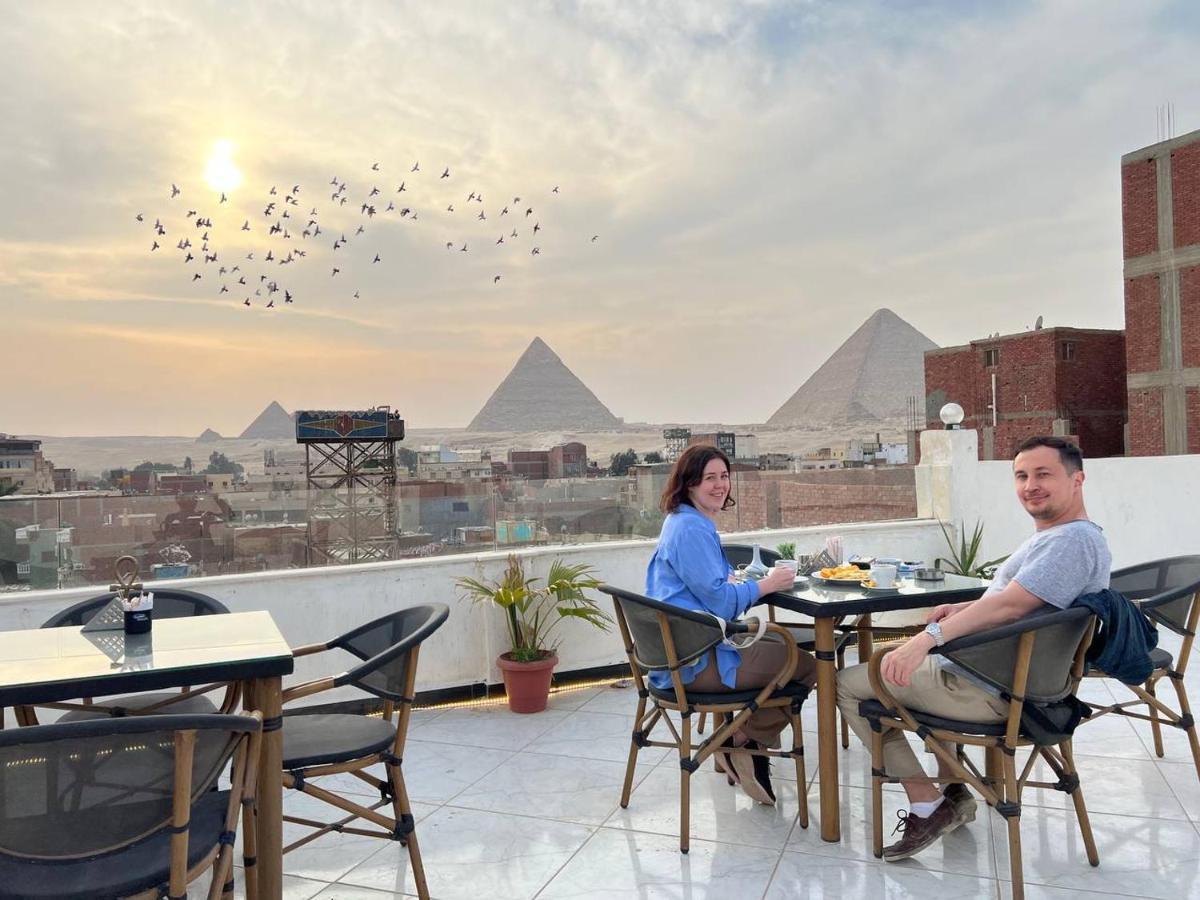 Eagles Pyramids View Otel Kafret el-Gabal Dış mekan fotoğraf