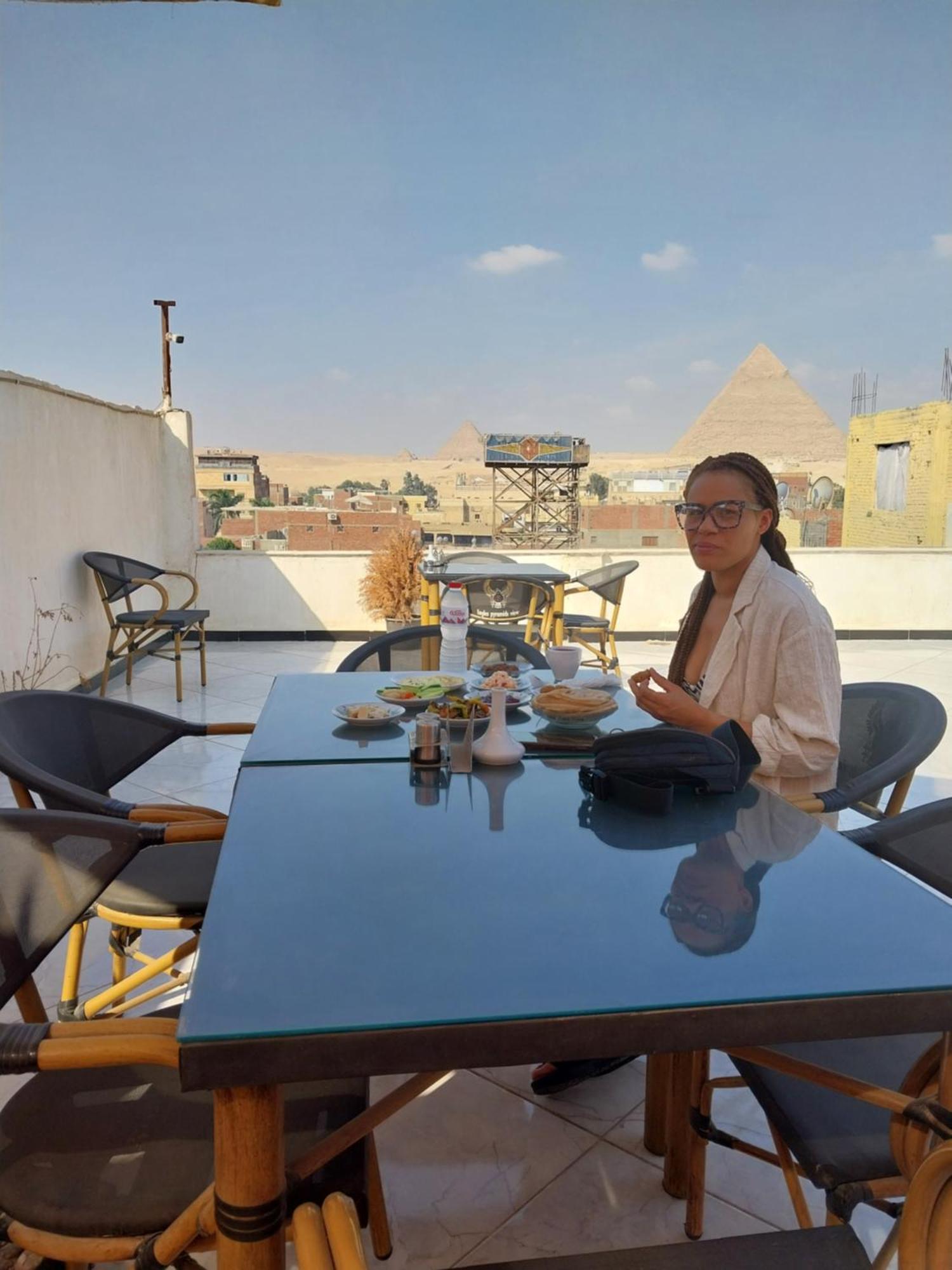 Eagles Pyramids View Otel Kafret el-Gabal Dış mekan fotoğraf